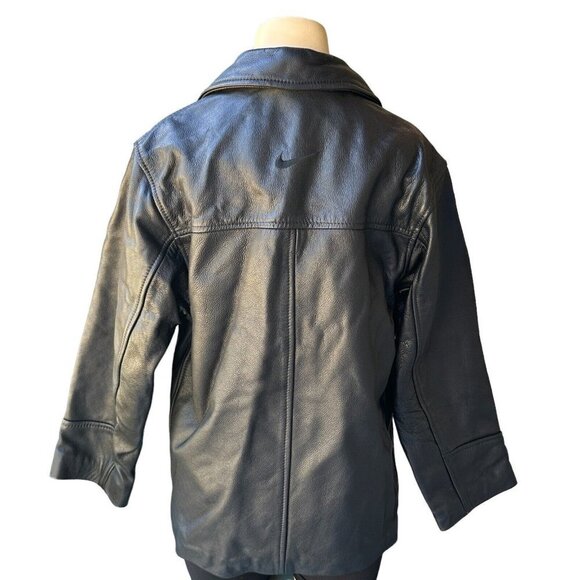 Ironhead Jacket Motorcycle Leather Black Button-Up Pockets Women's Size XS VTG - Picture 3 of 13